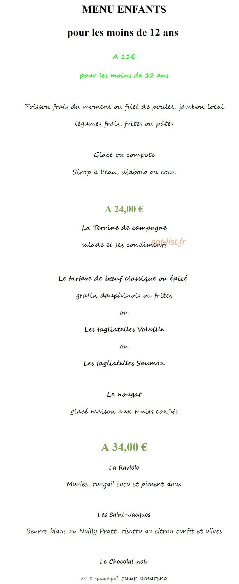 O'Délice — carte page 6