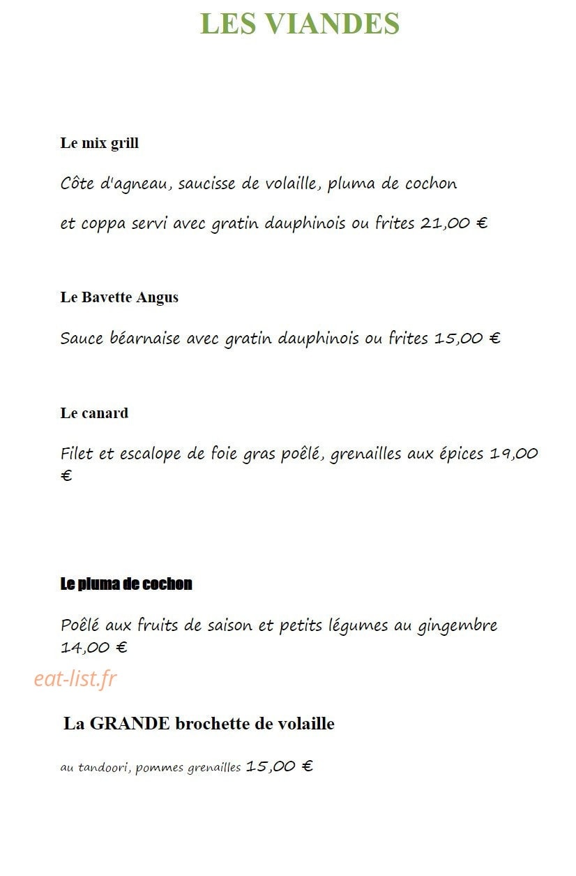 O'Délice — carte page 4