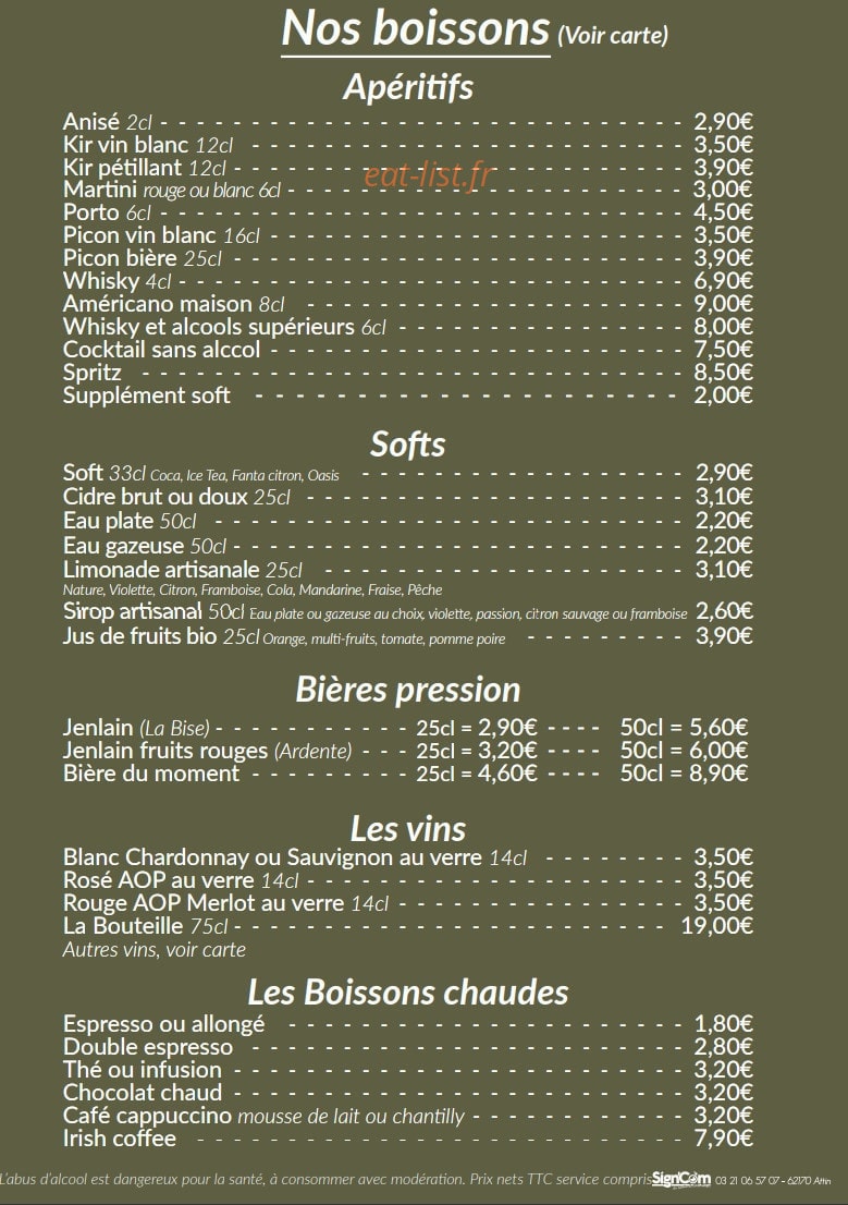 Burger Fermier Des Ménomes — carte page 4
