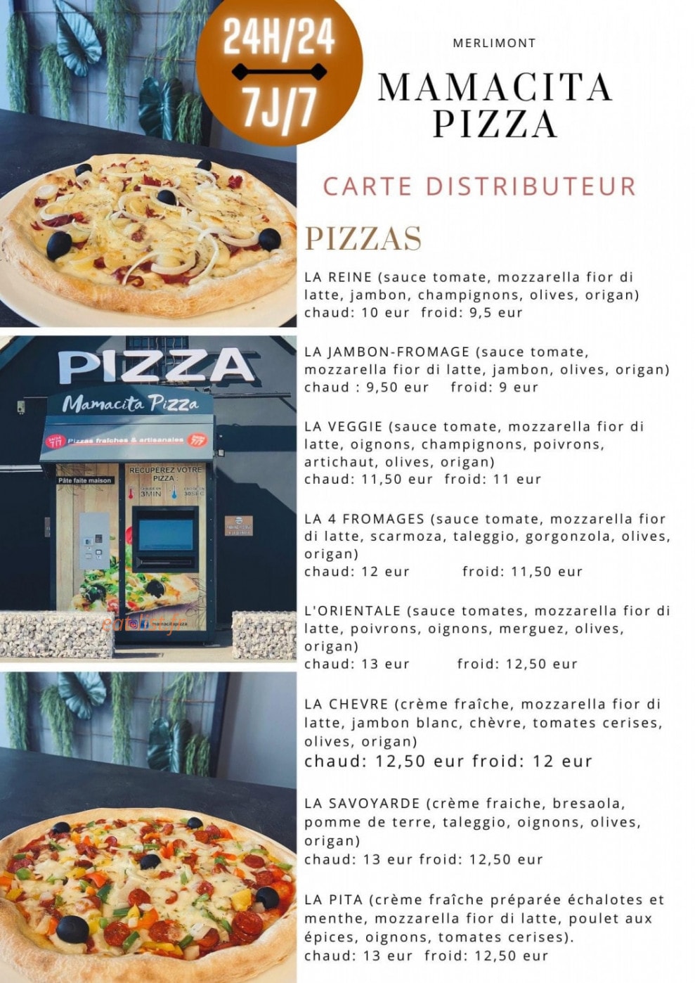 Mamacita Pizza — carte page 3