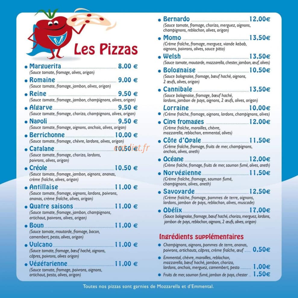 Tomate Mozzarella — carte page 1