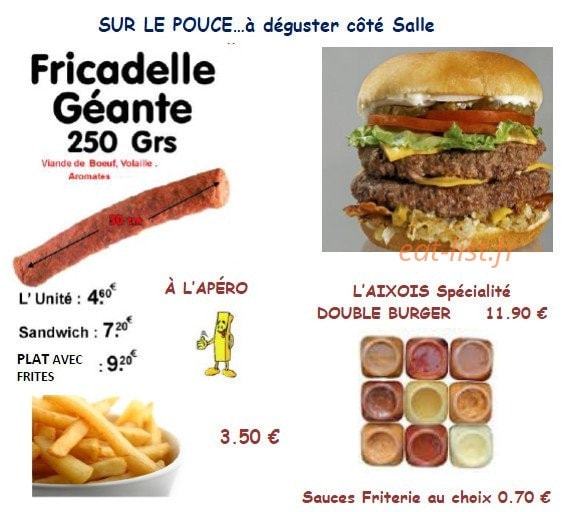 Auberge La Grange — carte page 1