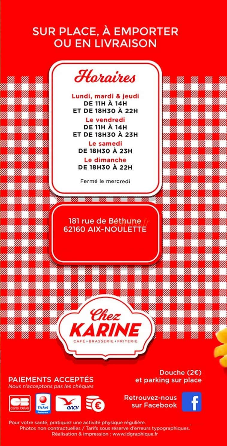 Chez Karine — carte page 8