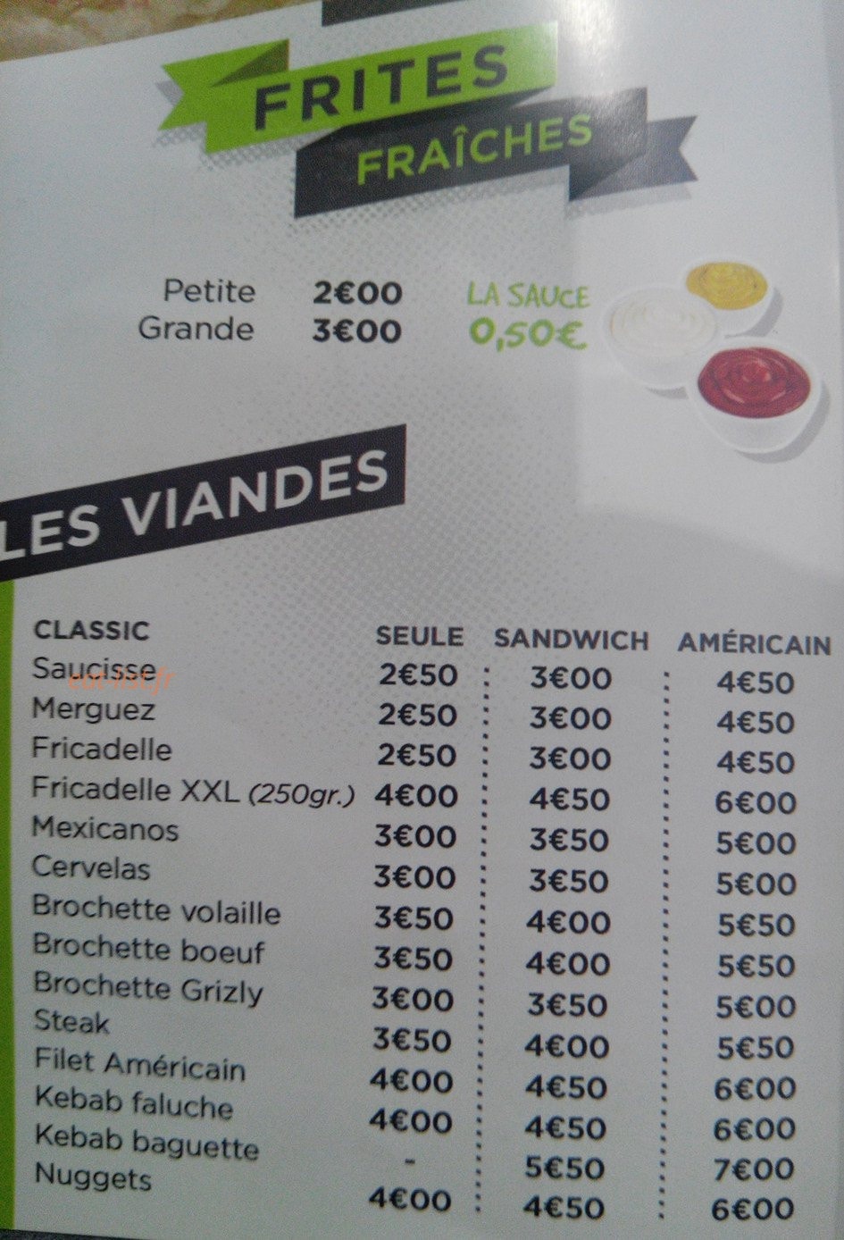 Central frites — carte page 3