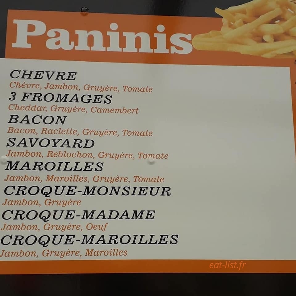 Friterie de la Zone — carte page 4