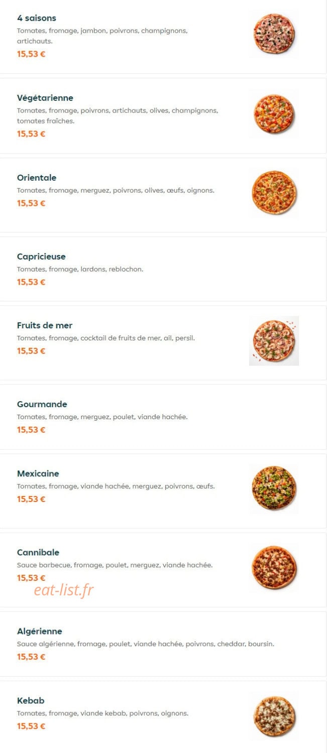 Pizza City — carte page 5
