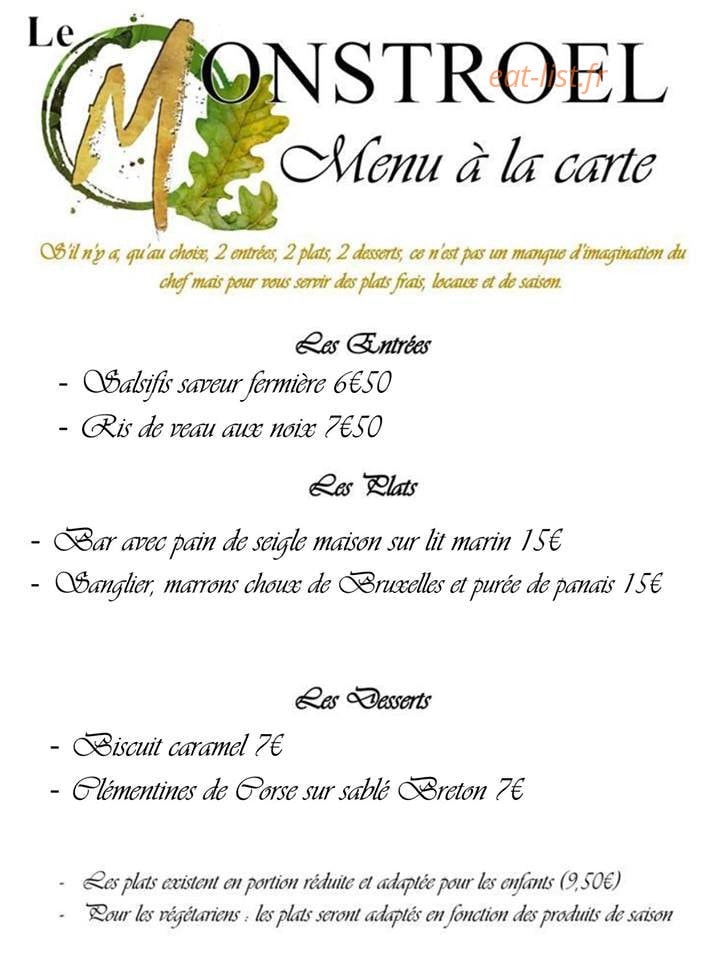 Le Monstroel — carte page 1