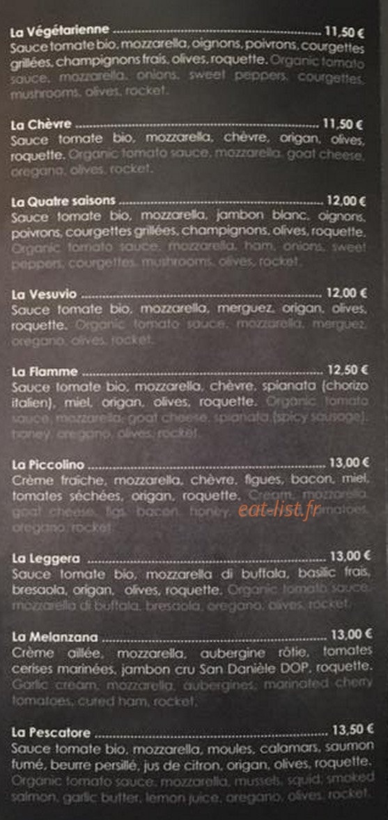 Le Piccolino — carte page 2