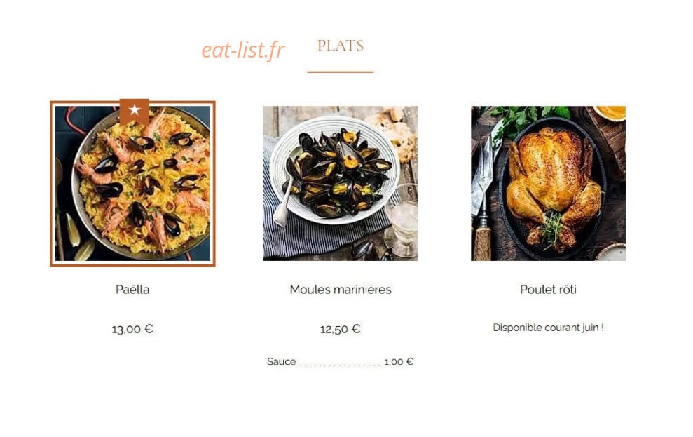 Chez Loulou — carte page 2