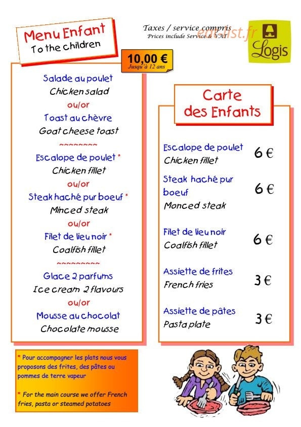 Restaurant à l'Escale — carte page 7