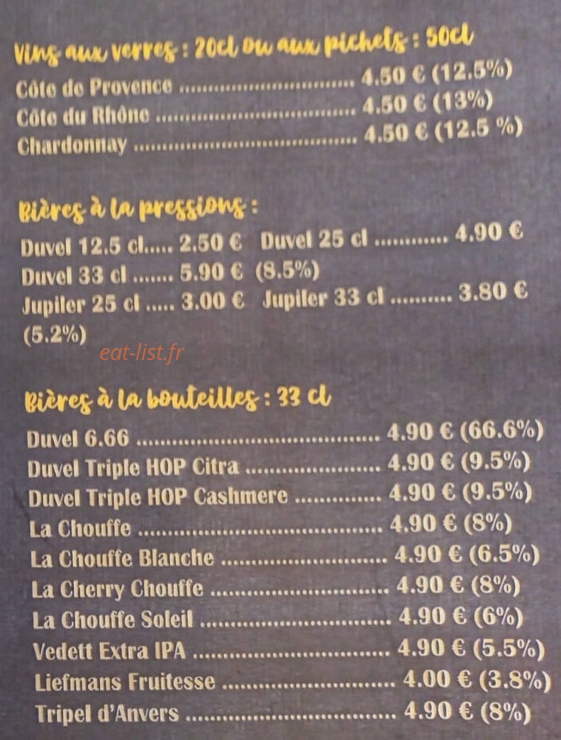 Capscafé — carte page 3