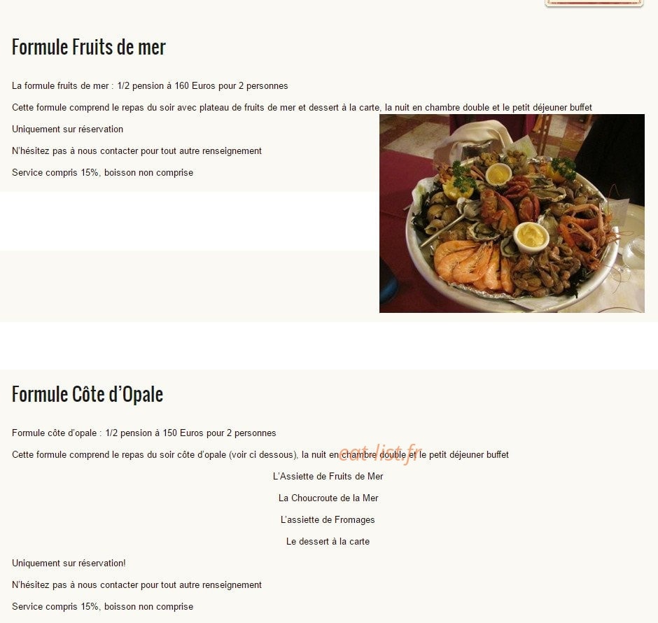 Le Bellevue — carte page 1