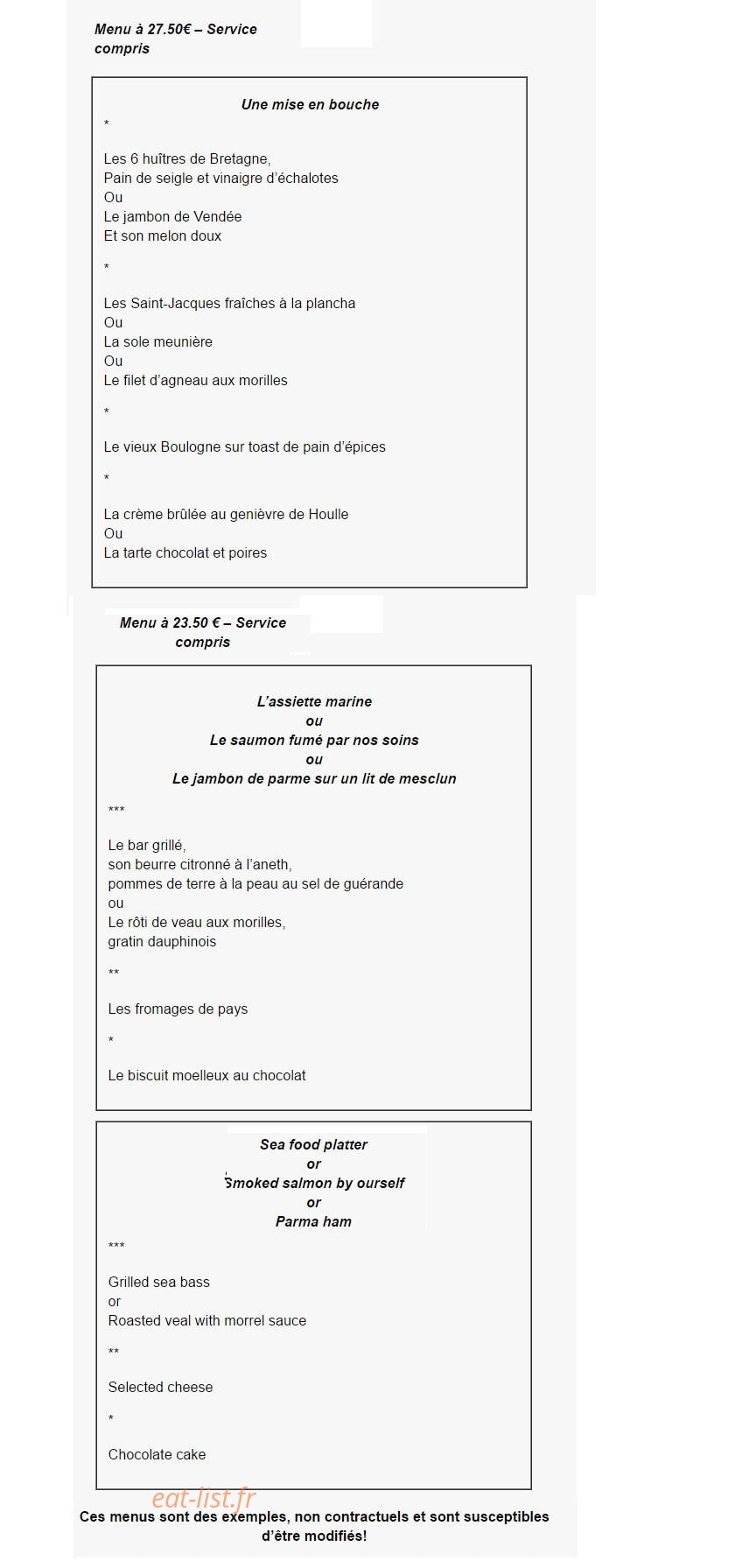 Le Normandy — carte page 2
