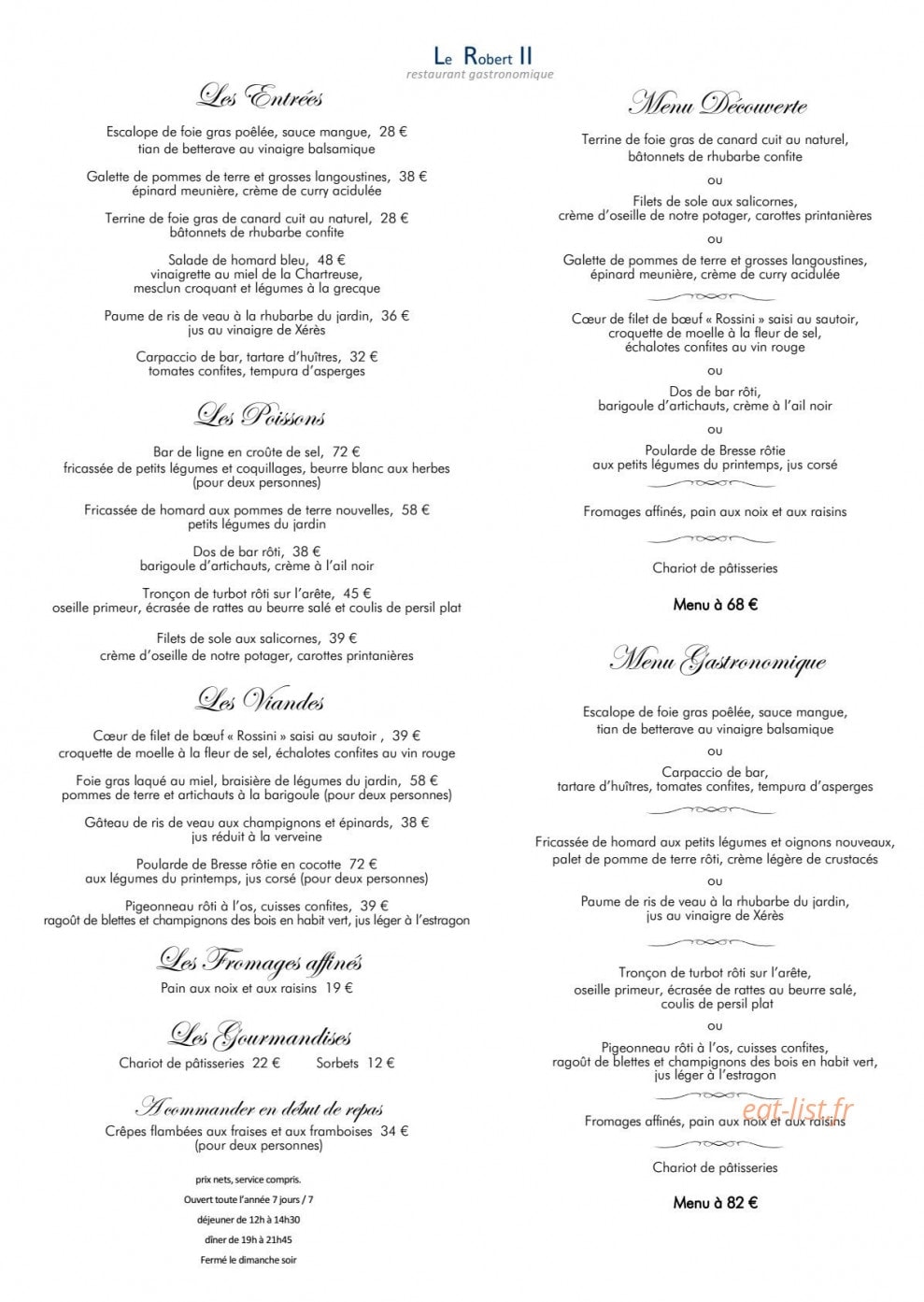 Le Robert II — carte page 1