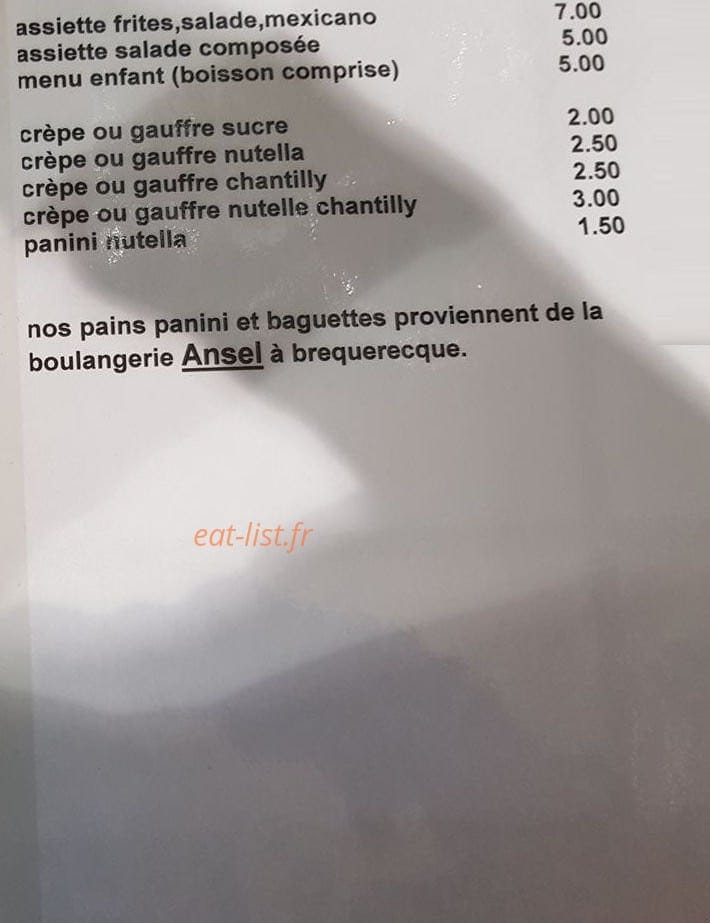 Au petit plaisir — carte page 2