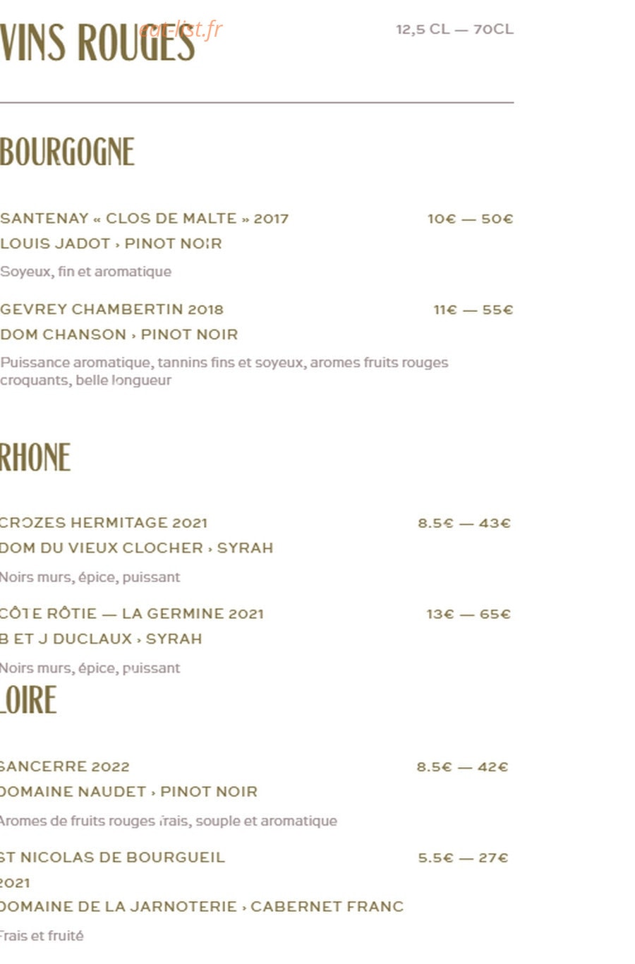 Co’Pinard — carte page 7
