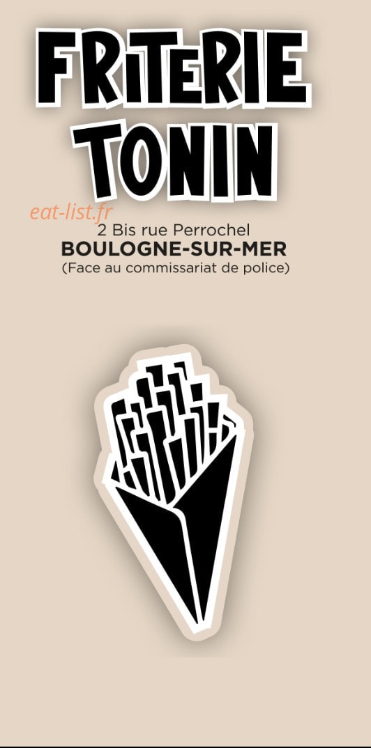 Friterie Tonin — carte page 1