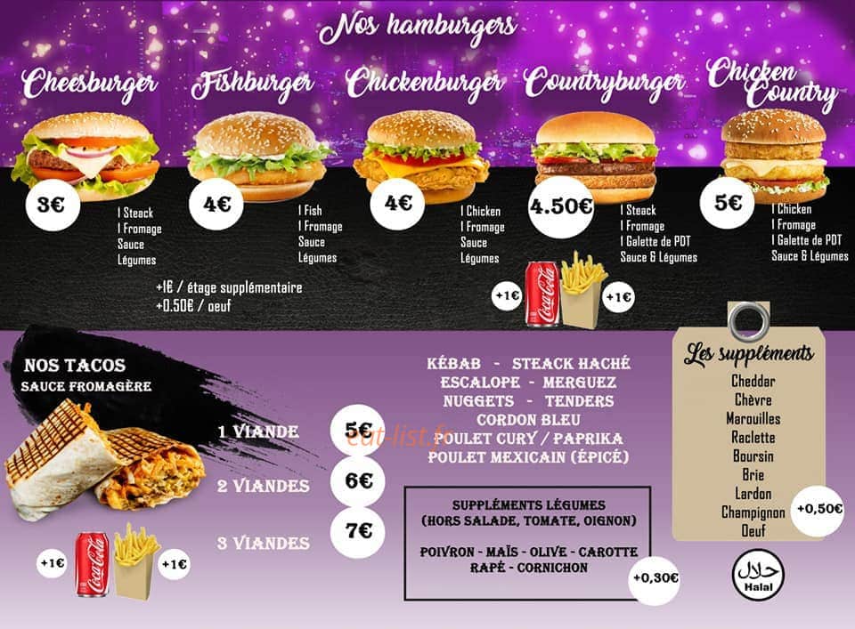 G-Snack — carte page 1