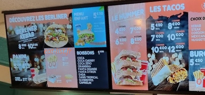 Ideal Kebab — carte page 1