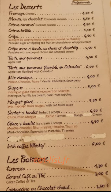 La Belle Epoque — carte page 8