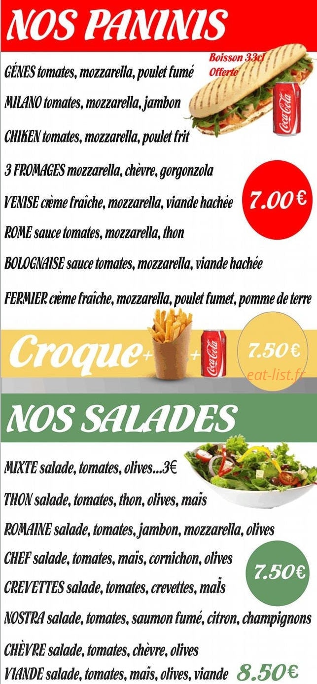 La casa della pizza à Boulogne Sur Mer menu et photos