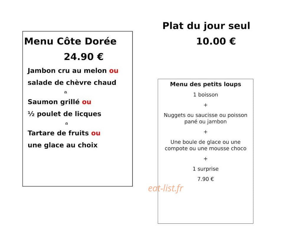 La Côte Dorée — carte page 4