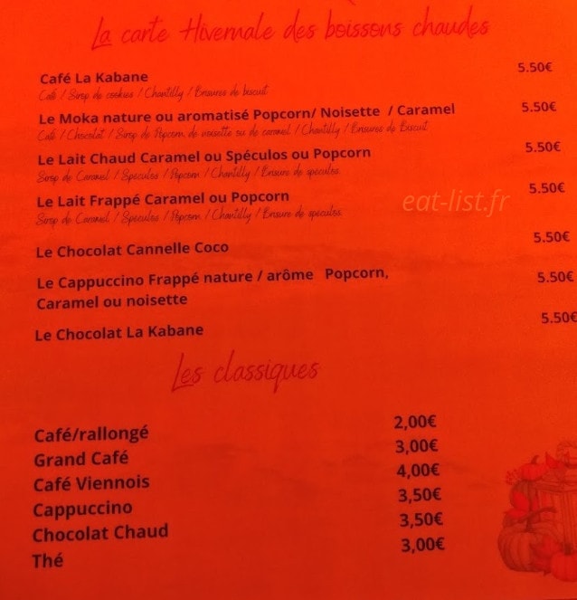 La Kabane de Plage — carte page 2