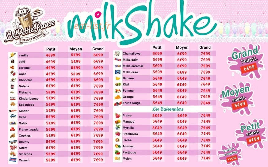 La petite pause — carte page 19