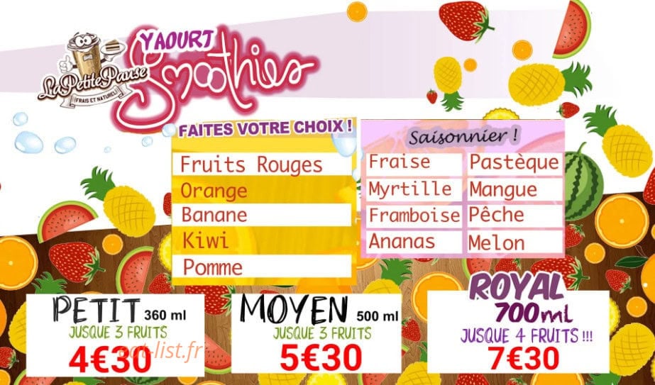 La petite pause — carte page 11