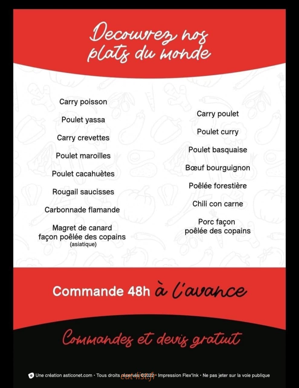 La poêlée des copains — carte page 1