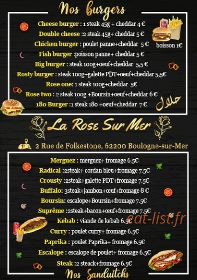 La rose sur mer — carte page 1