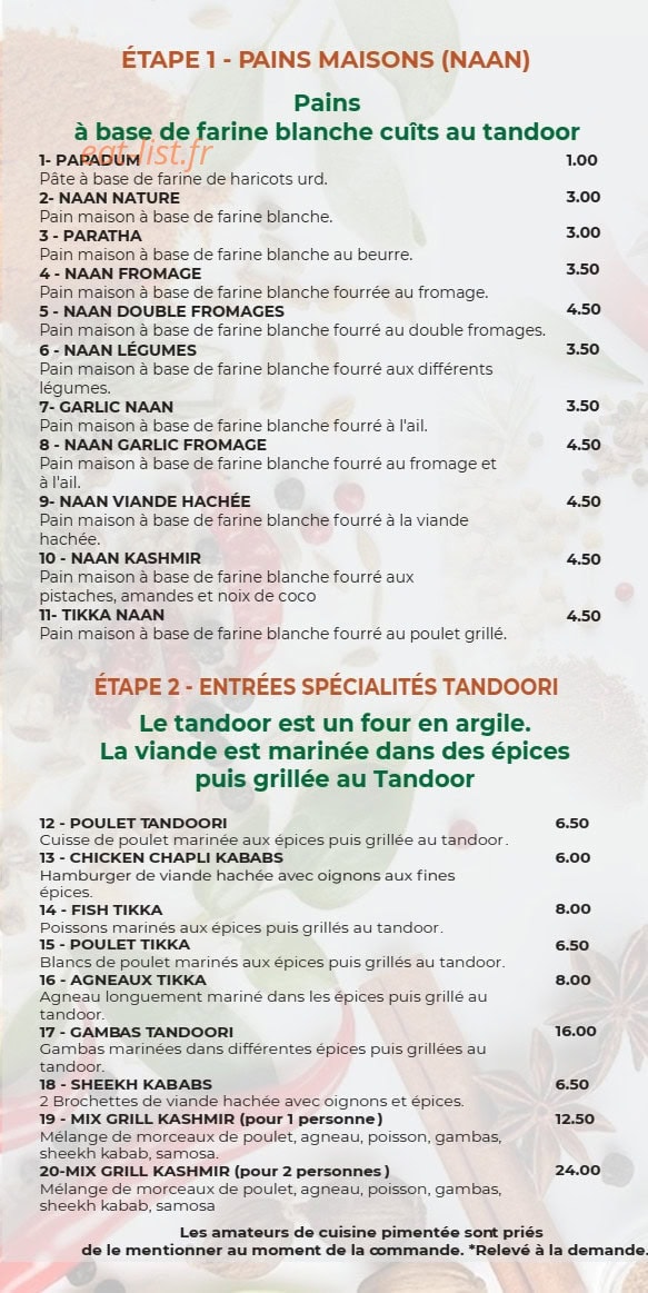 La Vallée du Kashmir — carte page 1