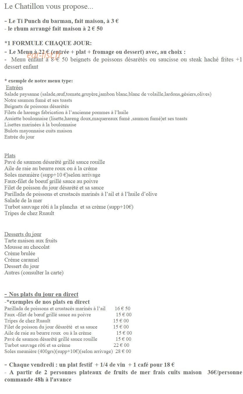 Le Chatillon — carte page 1