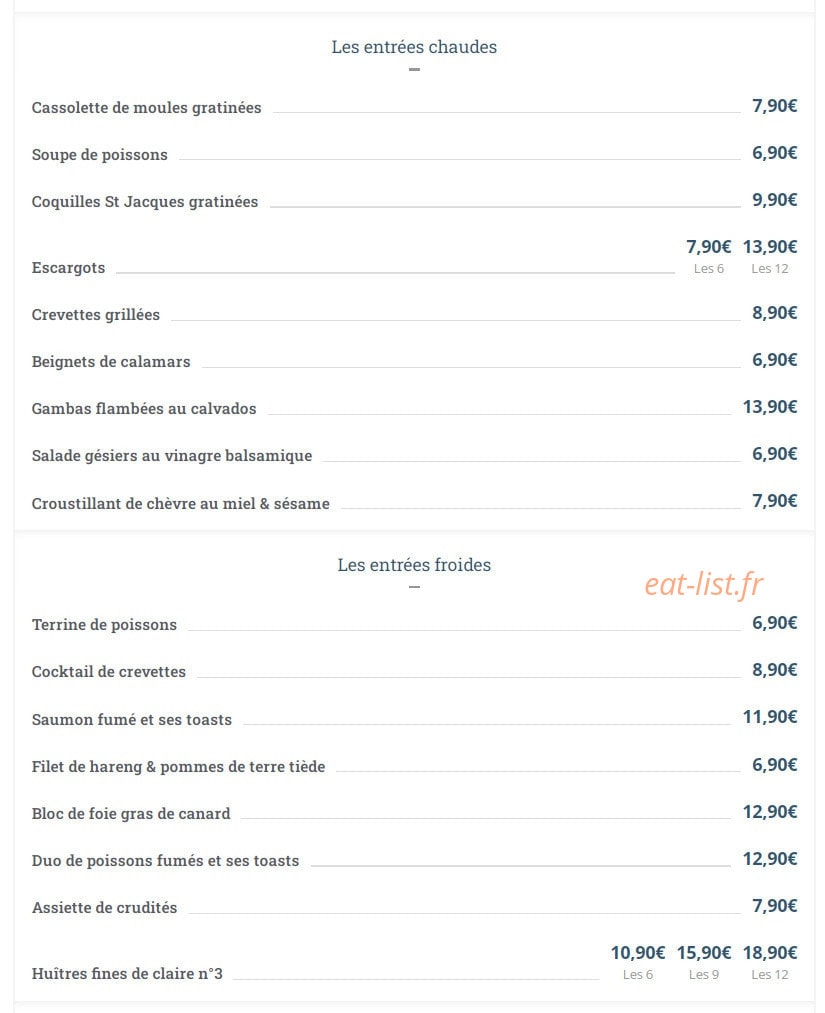 Le Thalassa — carte page 1