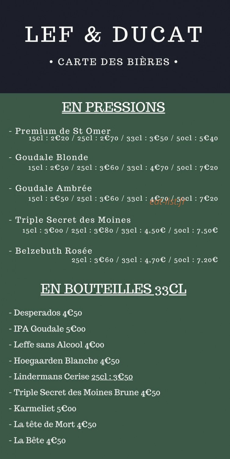 Lef et ducat — carte page 2