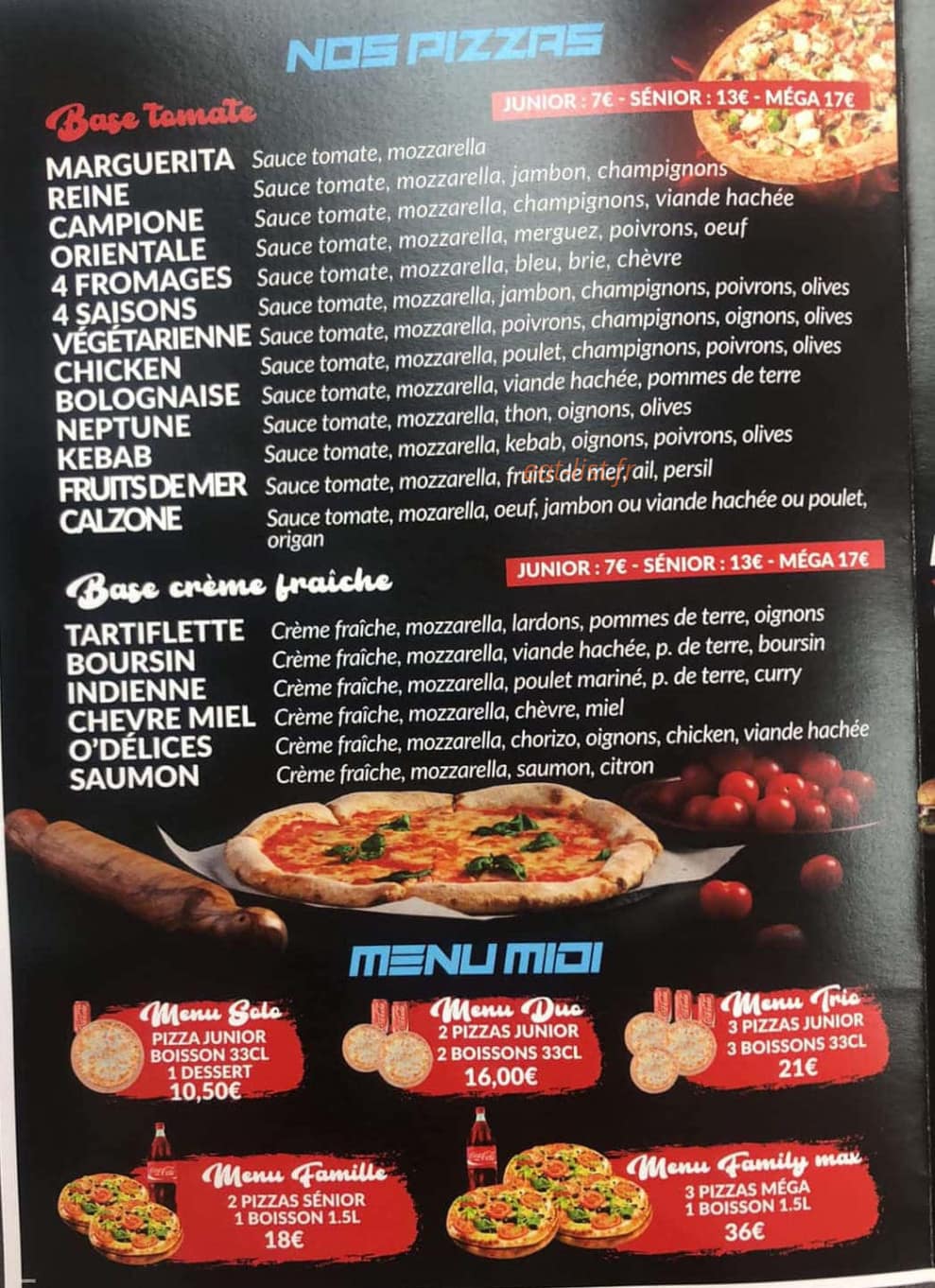 Pizza Maldives — carte page 3