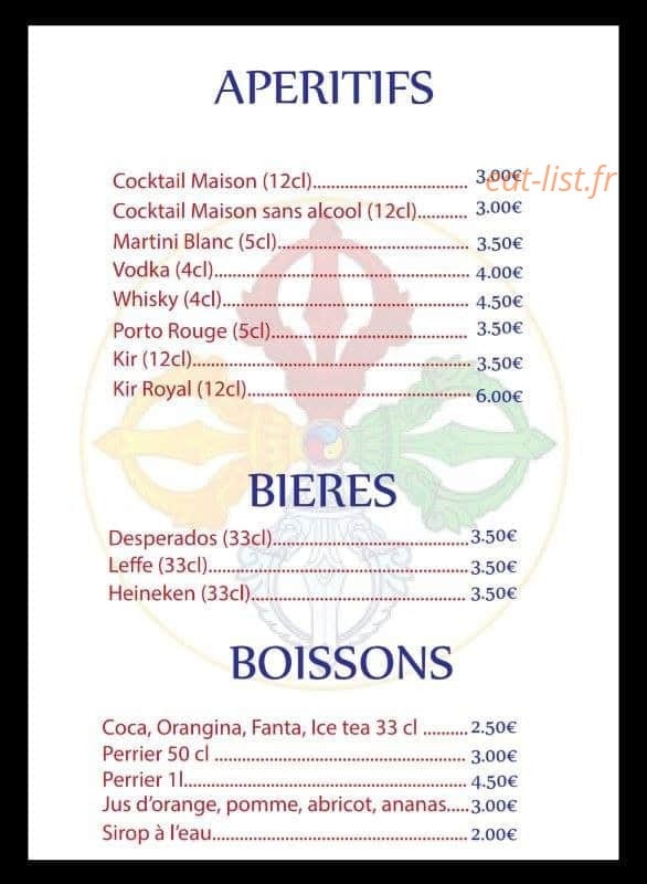 Restaurant Tibétan — carte page 7