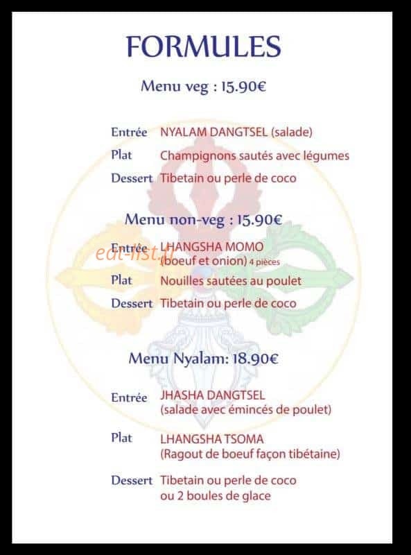 Restaurant Tibétan — carte page 5