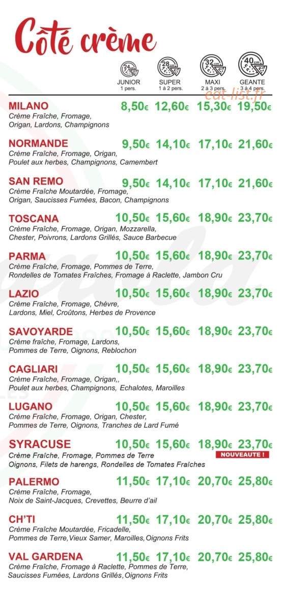 Spizza Carola — carte page 4