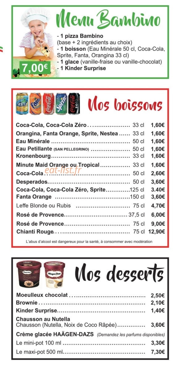 Spizza Carola — carte page 7