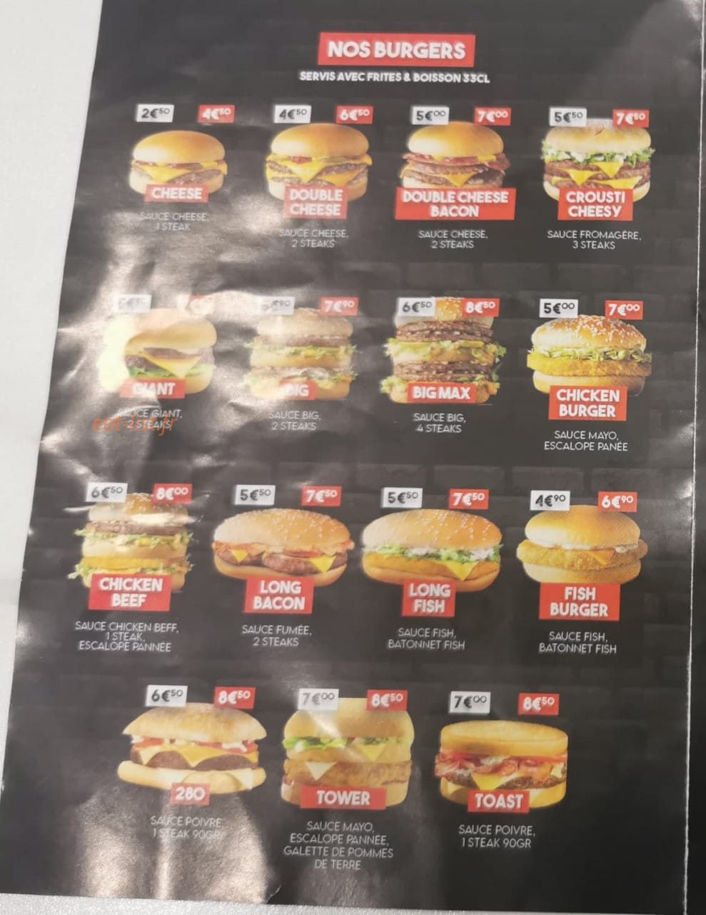 Au 44 burger — carte page 2