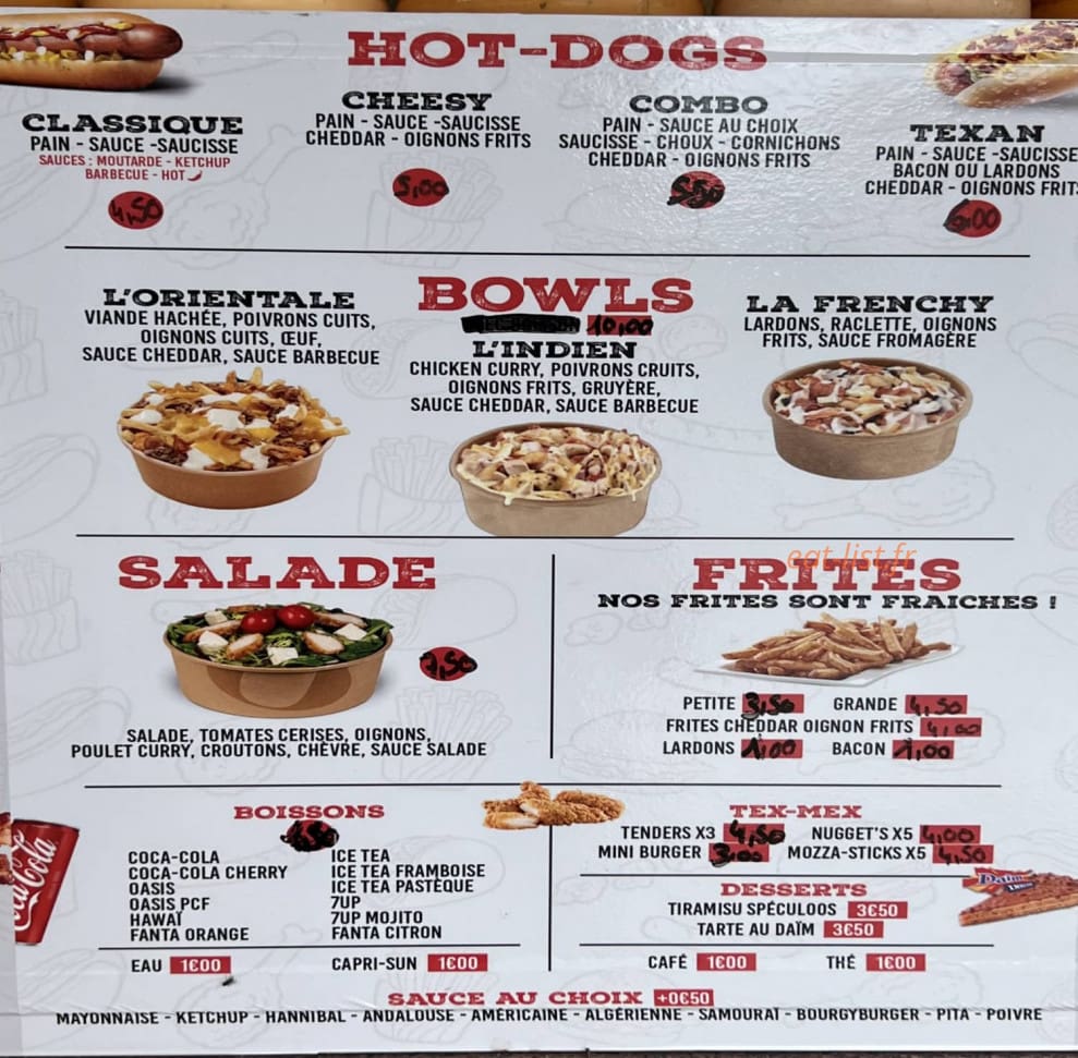 Delicious Burger House — carte page 1