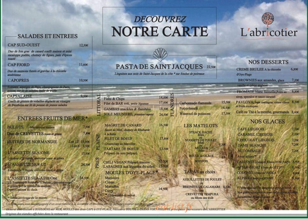 L’abricotier — carte page 1