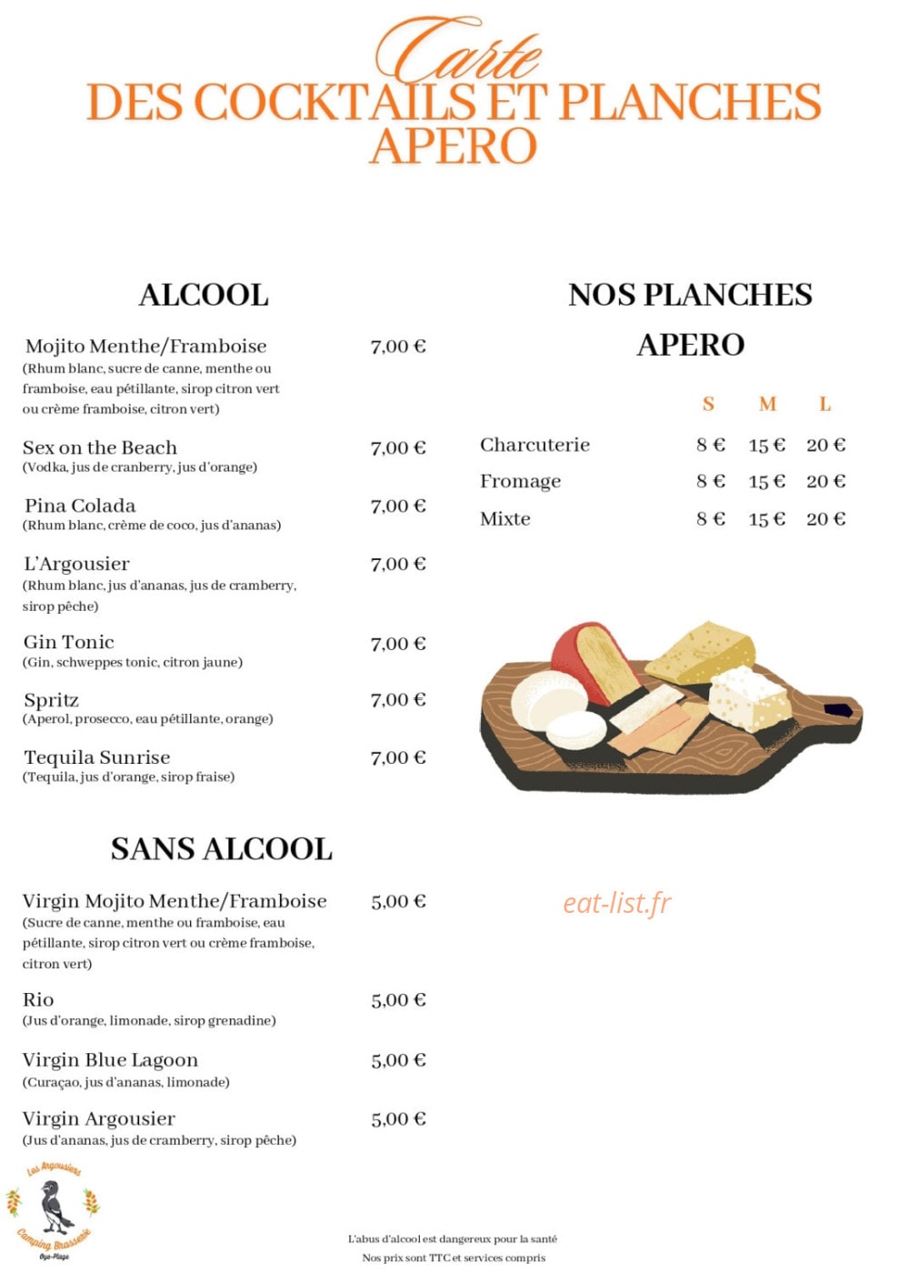 Les Argousiers — carte page 2