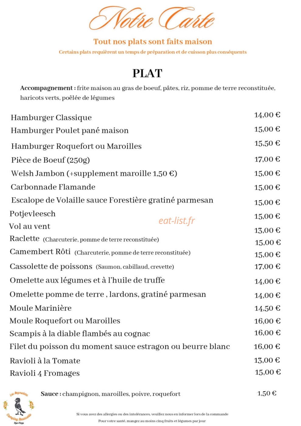 Les Argousiers — carte page 4