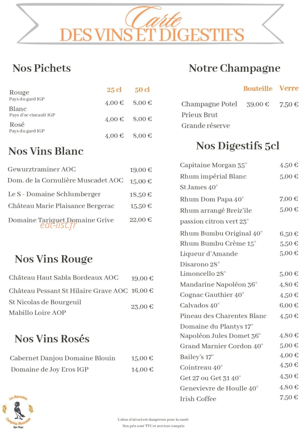 Les Argousiers — carte page 11