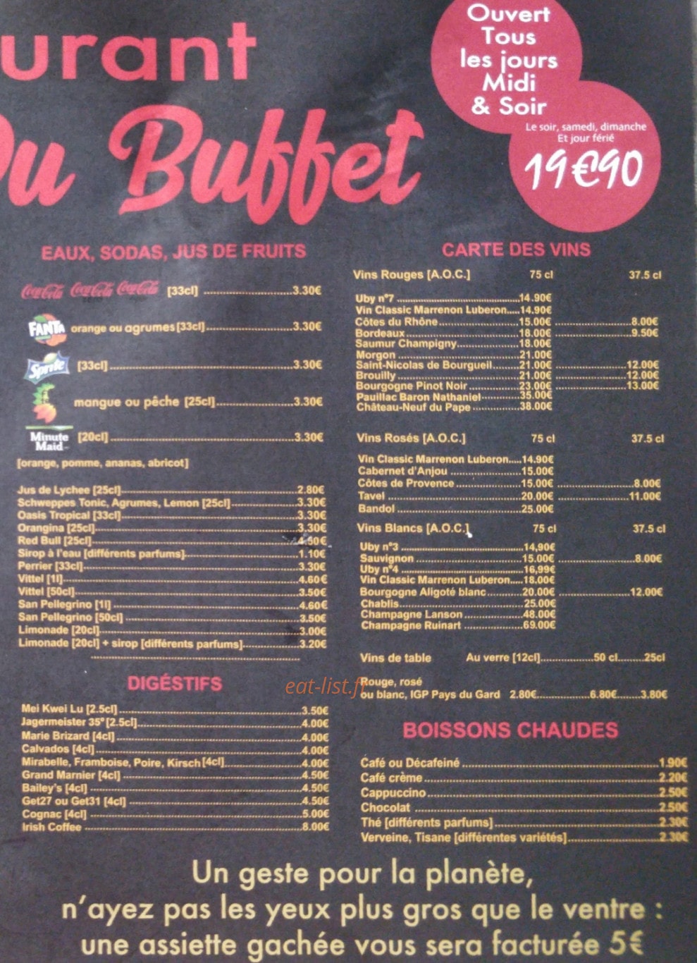Autour du Buffet — carte page 2