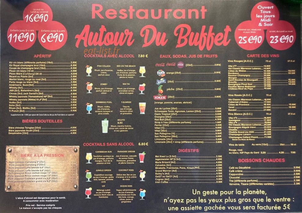 Autour du Buffet — carte page 1