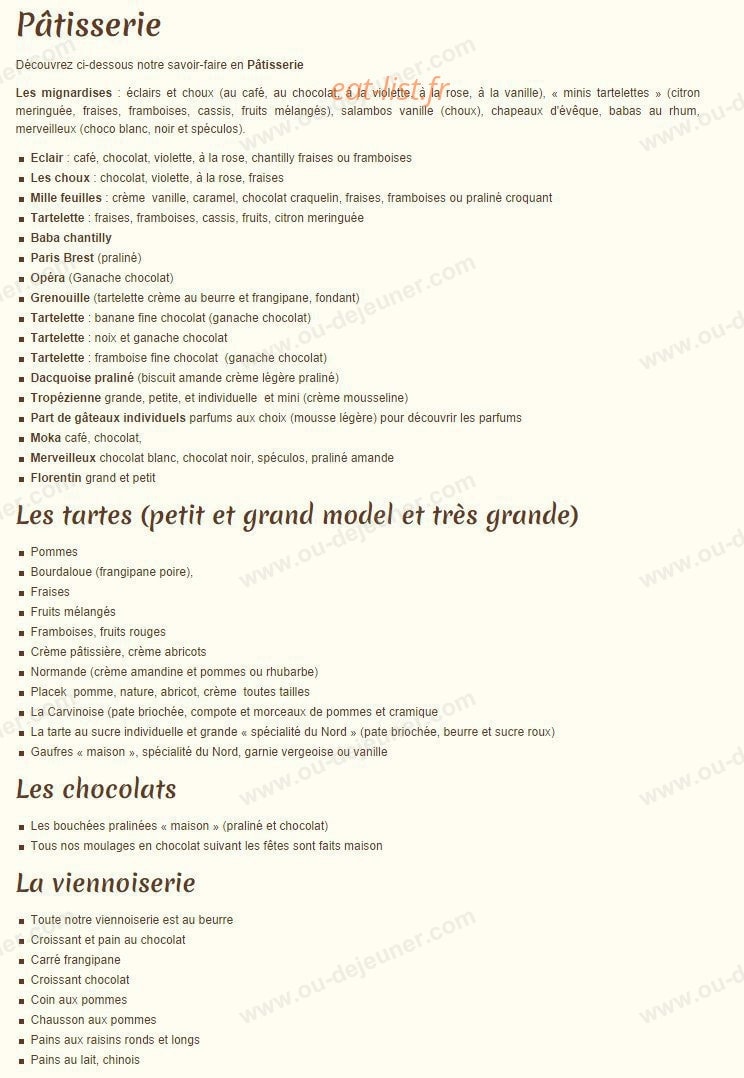 Boulangerie de la place — carte page 2