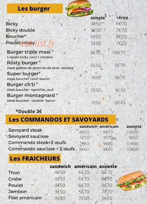 Chez oscar — carte page 3